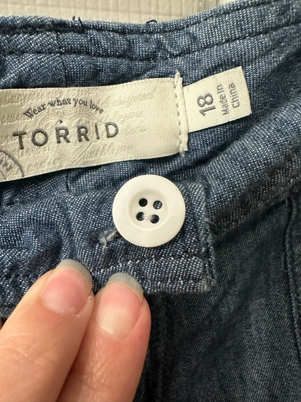Torrid Denim Shorts Darker Blue Wash Short Shorts 18